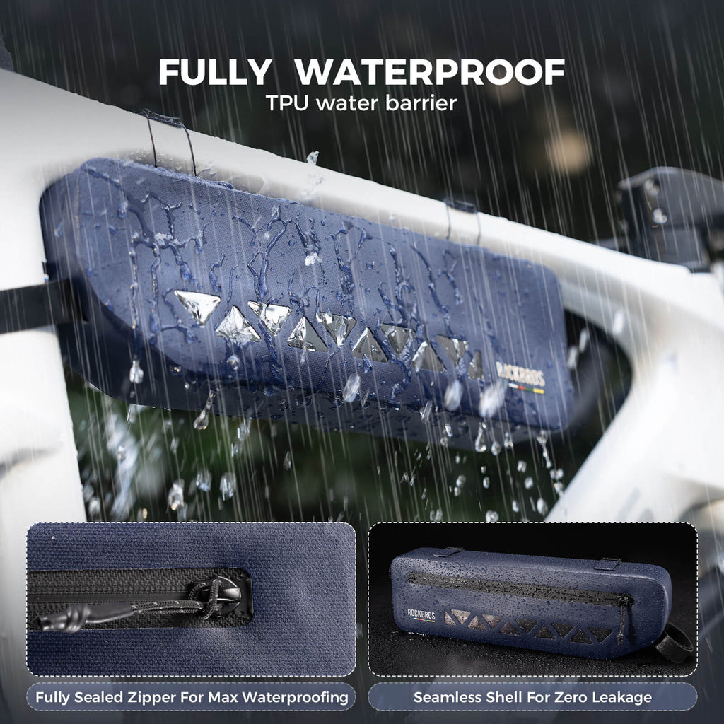 Road To Sky Bike Frame Bag 100% Waterproof 1.7L