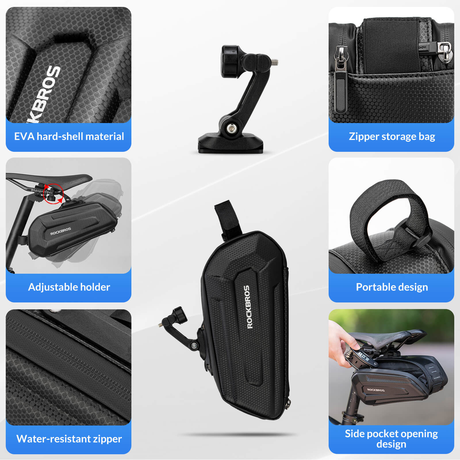 Bike Saddle Bag Hard Shell 1.7L