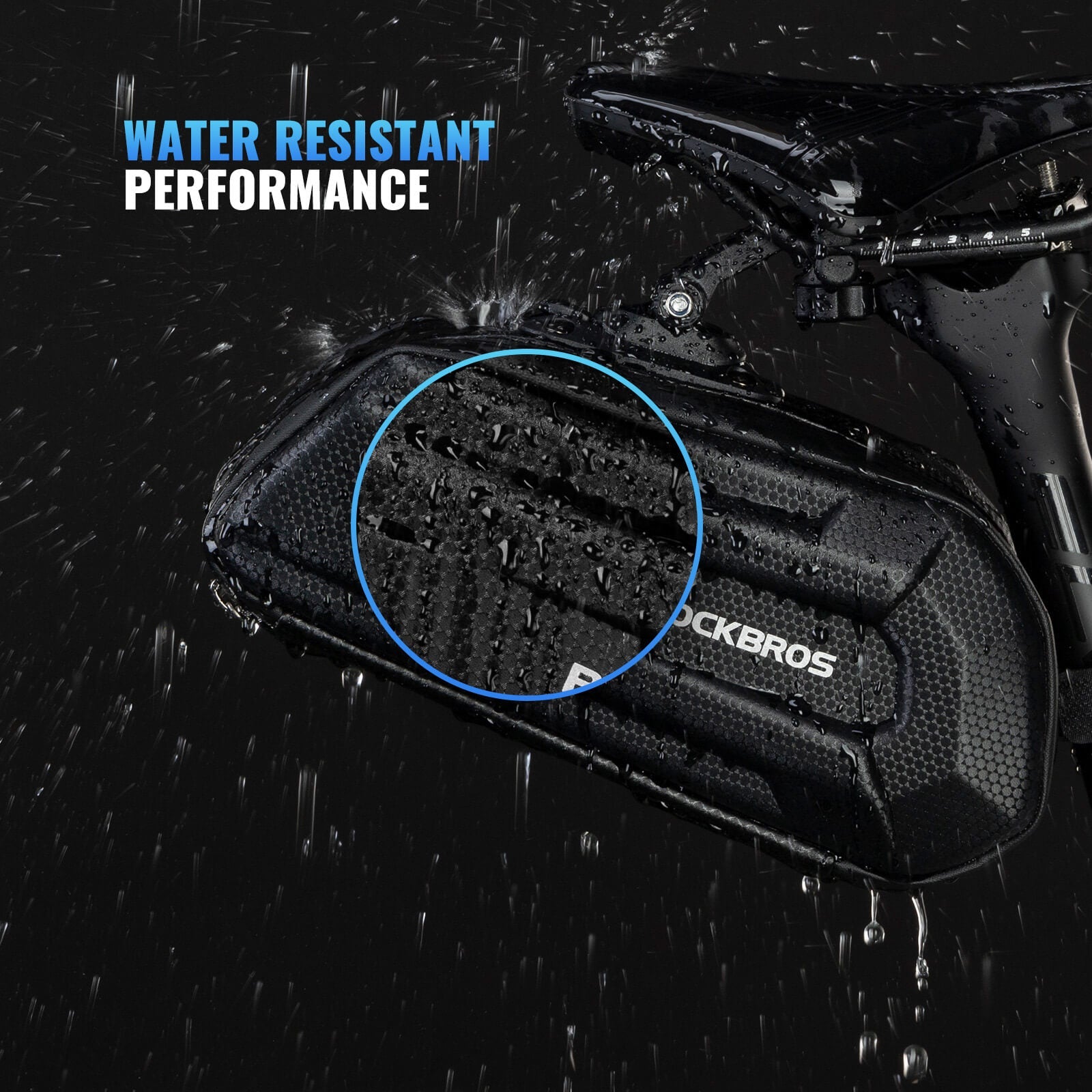 Bike Saddle Bag Hard Shell 1.7L