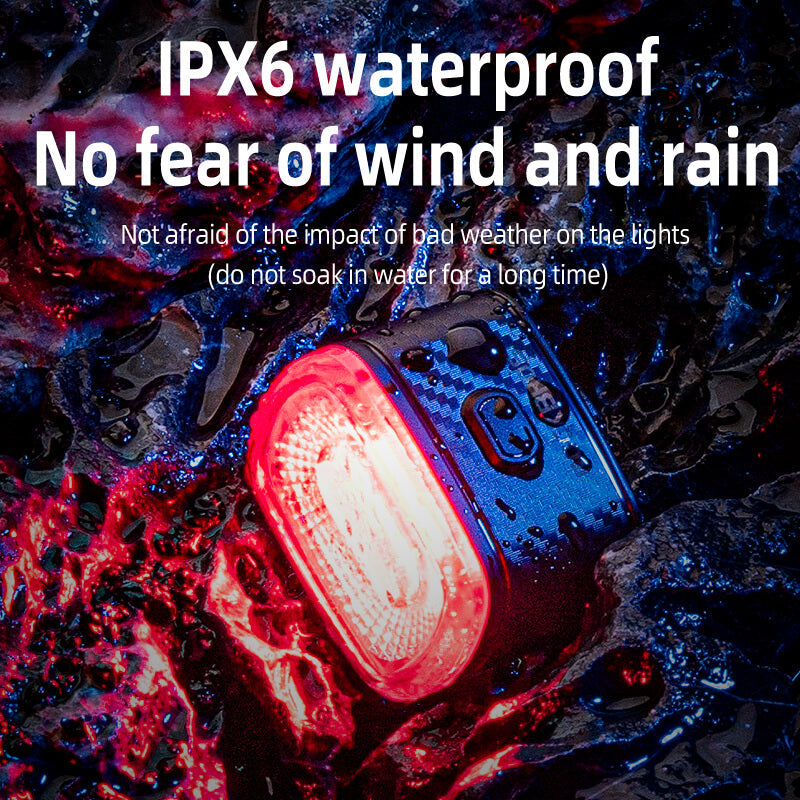 Q2S Smart Bike Tail Light Brake Sensing Bicycle Rear Lights