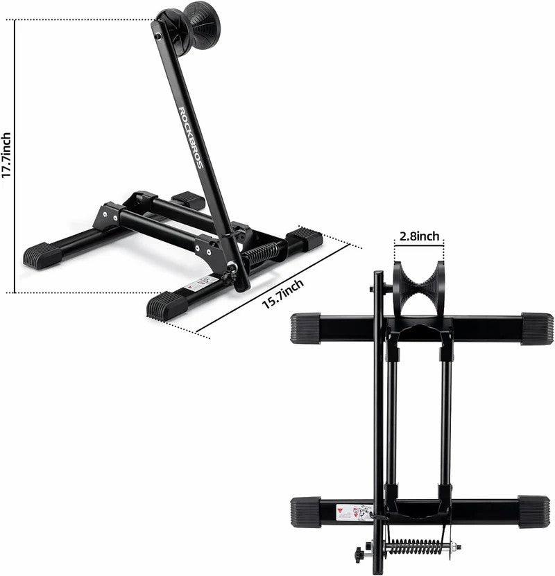 ROCKBROS Foldable Bike Stand Portable Bicycle Rack for Easy Storage