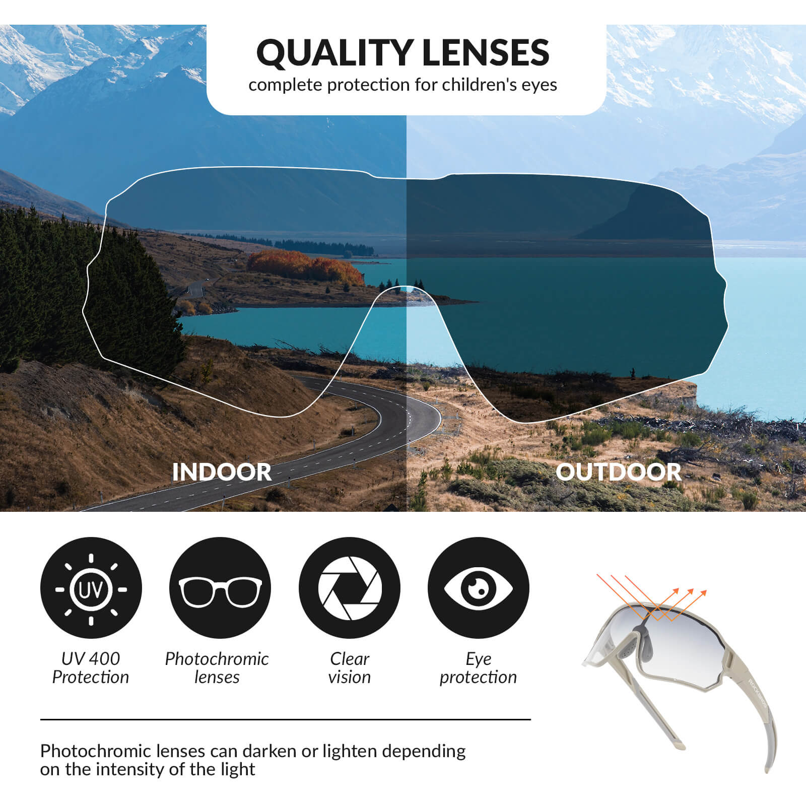 SP314 Kids Photochromic Sunglasses