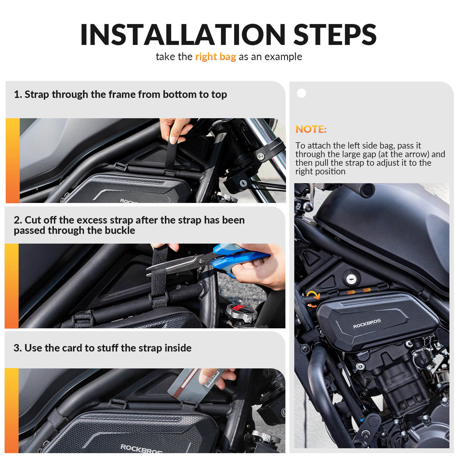 Motorcycle Triangle Side Bag