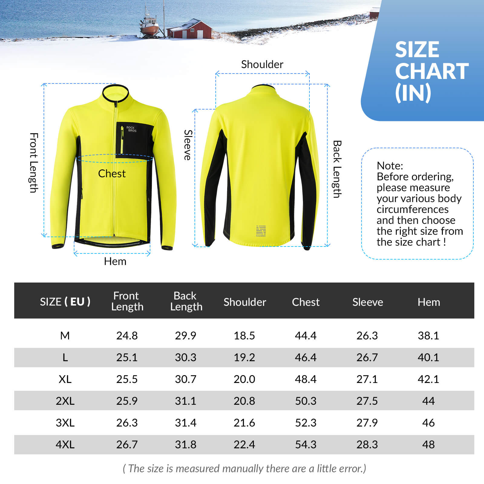 Unisex Reflective Thermal Cycling Jacket
