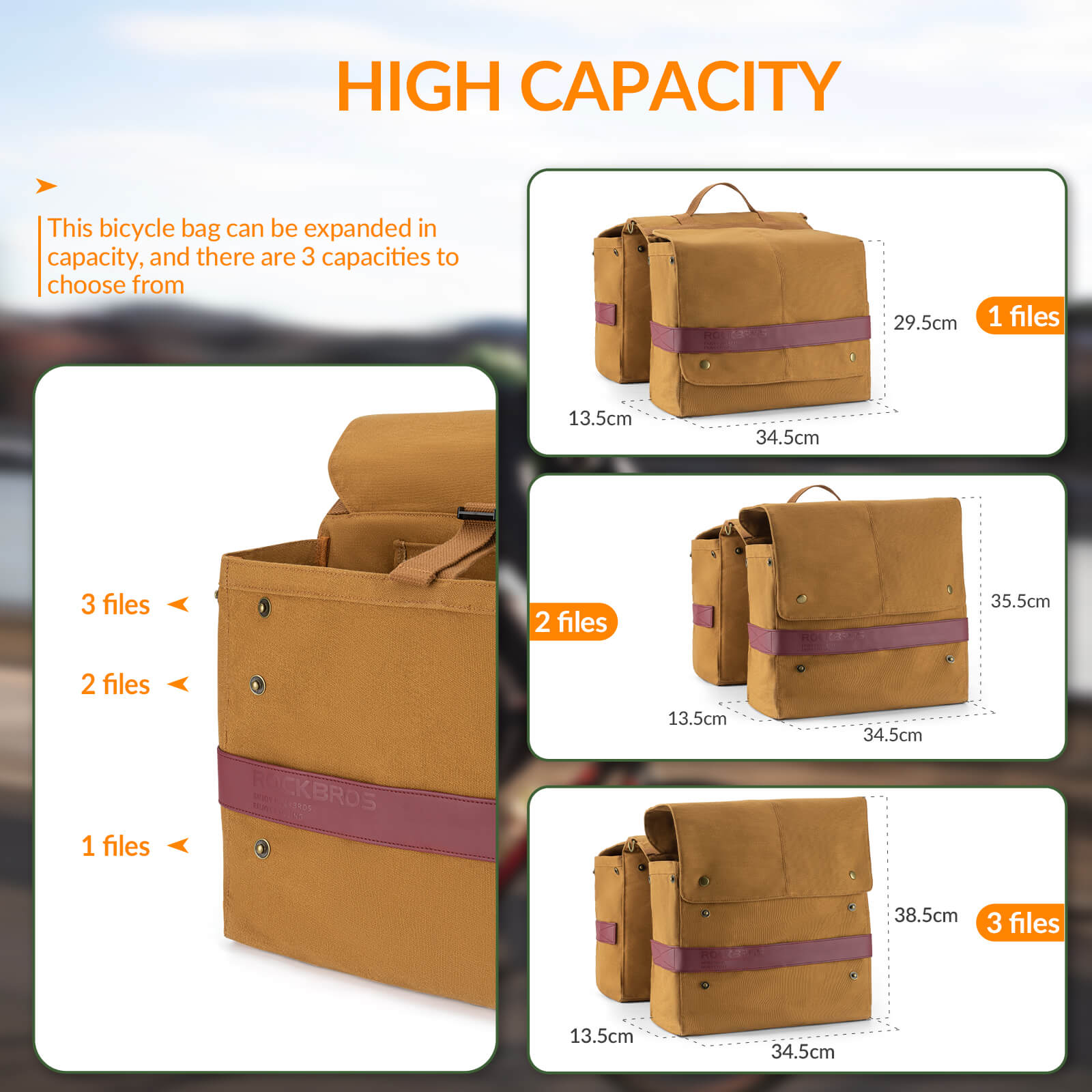 Retro Bike Pannier - 27L