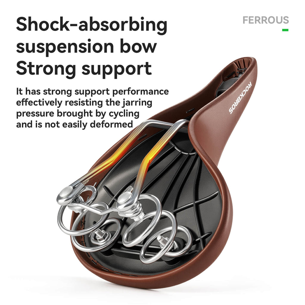 Retro Comfort Bike Saddle