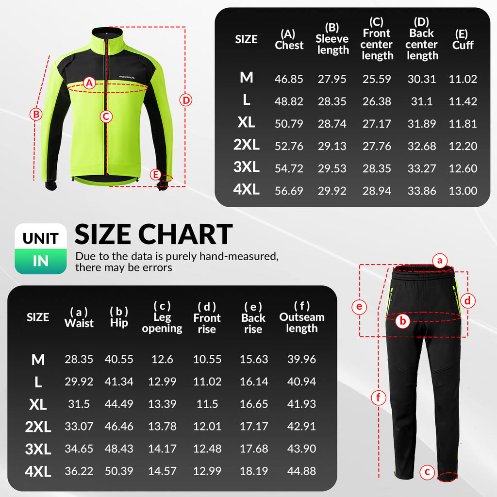 Cycling Kit Thermal Fleece Windproof Jeckets & Pants