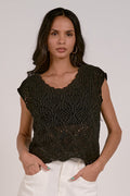 Crochet Knit Top