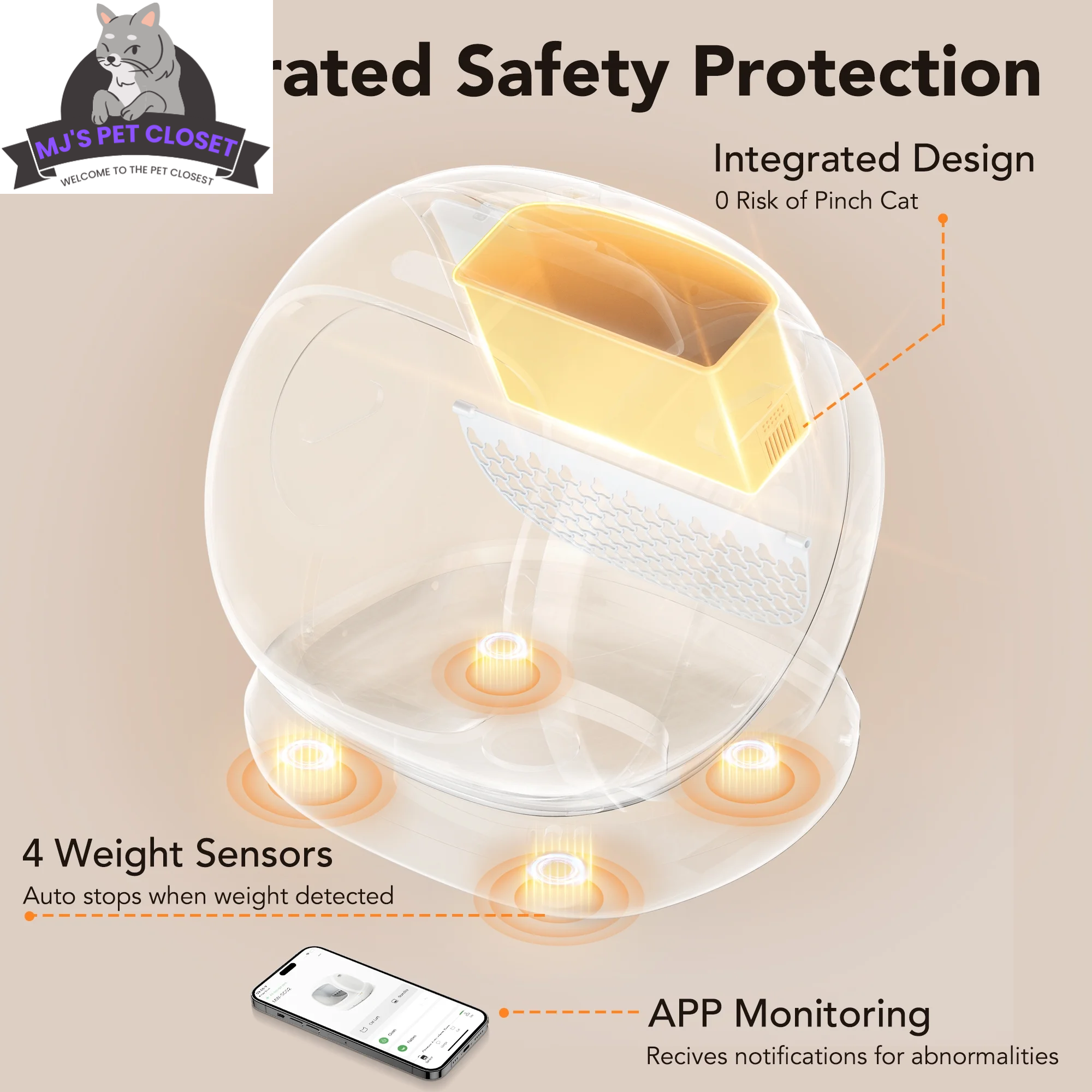 Say goodbye to messy litter boxes! Meet the Smart Self-Cleaning Cat Litter Box with APP Control and Safety Features! 🐾✨ #CatLovers #SmartHome