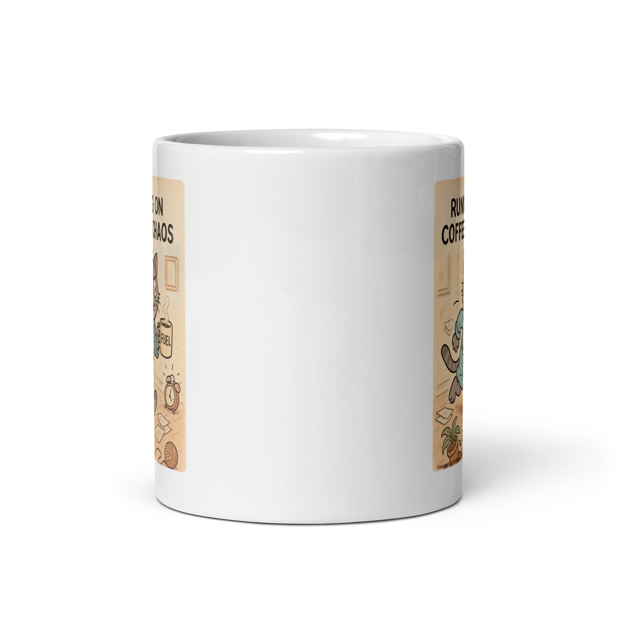 Running on Coffee & Chaos Novelty Mug