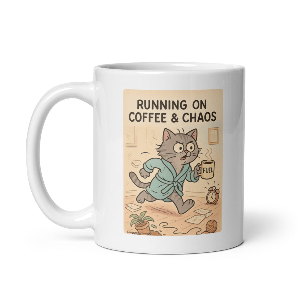 Running on Coffee & Chaos Novelty Mug