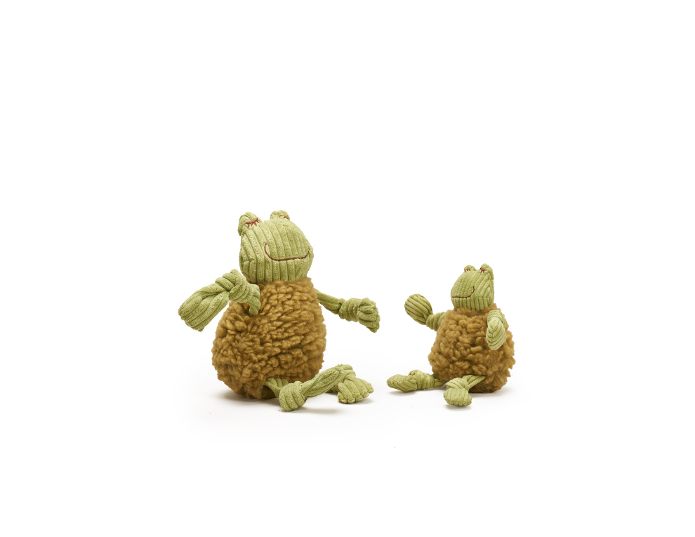 Fiona Frog HuggleFleece® FlufferKnottie™ Plush Dog Toy